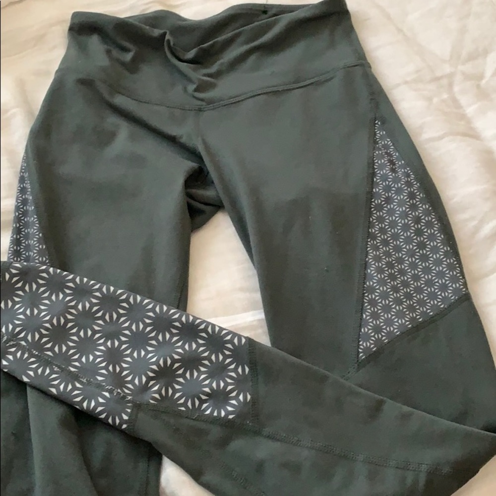 Sage Green patterned leggings